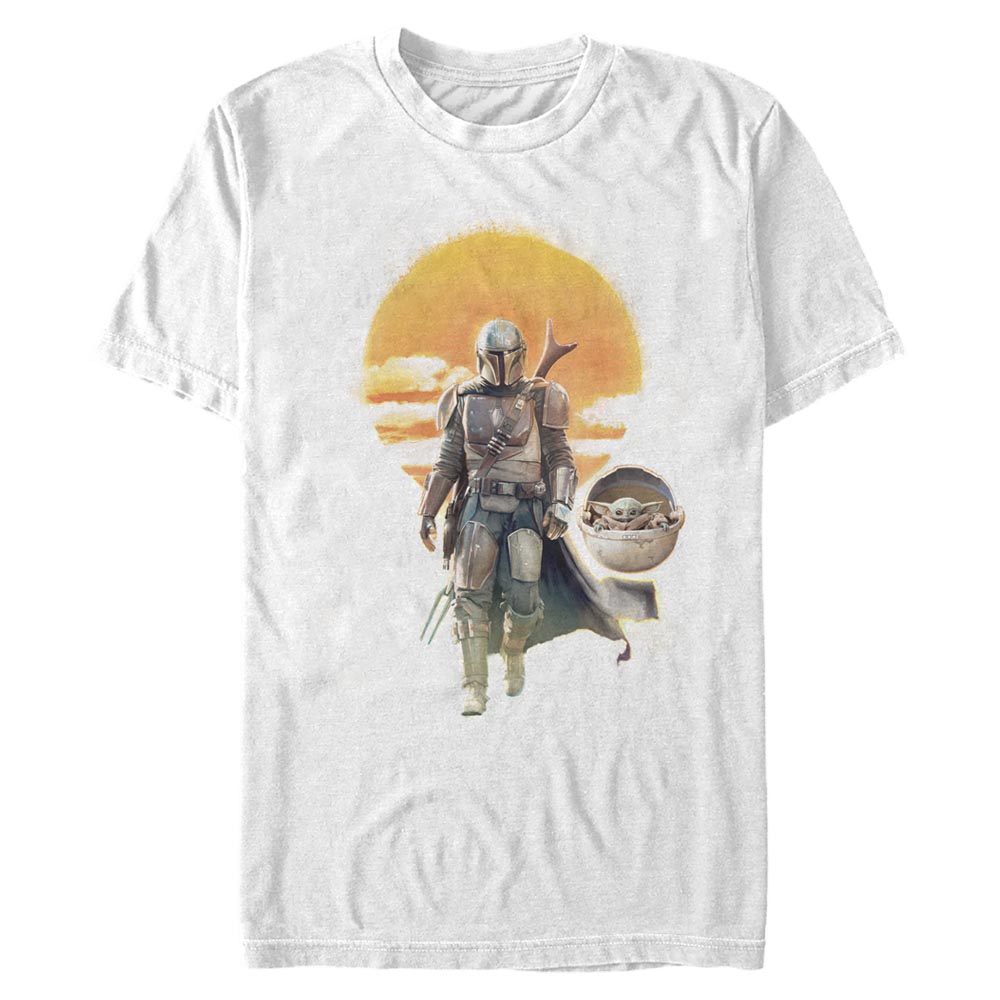 Aperçu: Star Wars - The Mandalorian - The Child Mando Child Walk - Homme T-shirt - Blanc - Devant