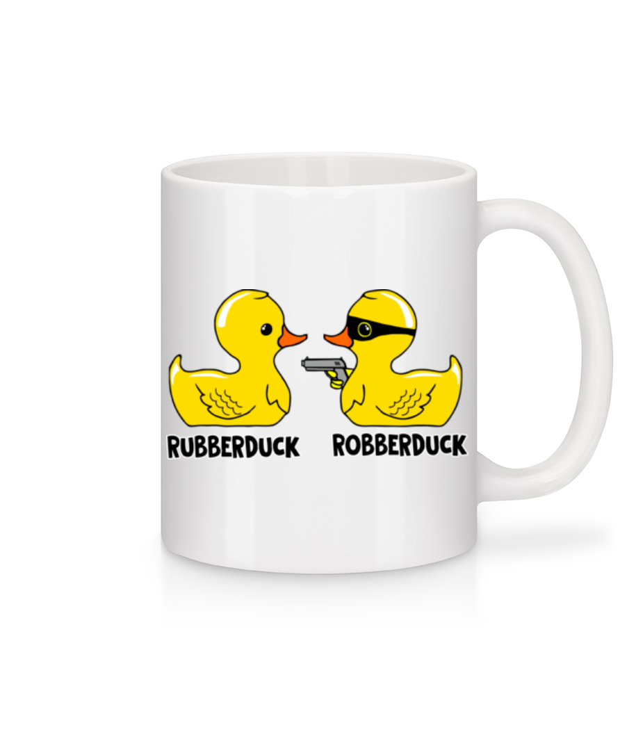 Robberduck · Mug en céramique blanc