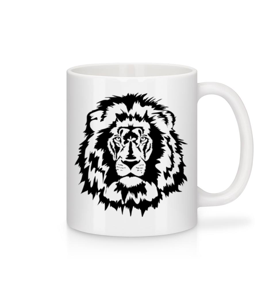 Lion · Mug en céramique blanc