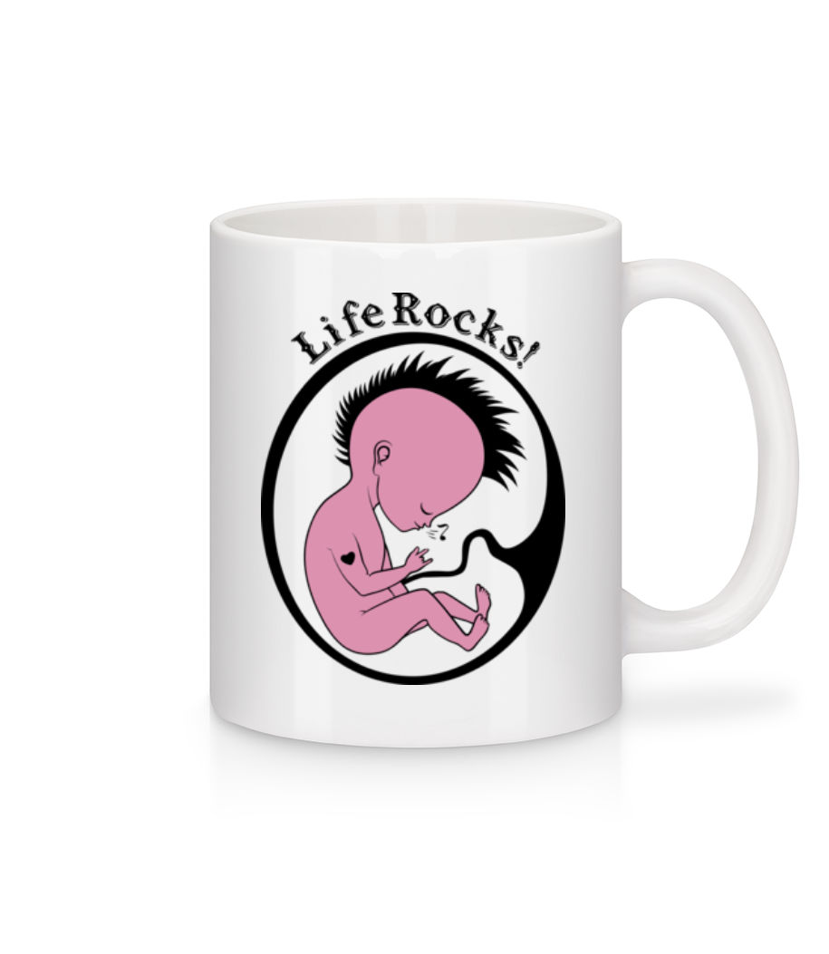 Aperçu: Rockstar Baby - Mug en céramique blanc - Blanc - Devant