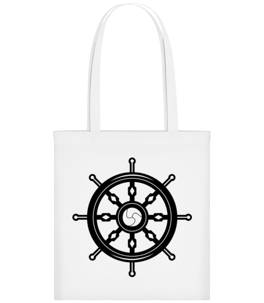 Wheel Black/White · Tote Bag