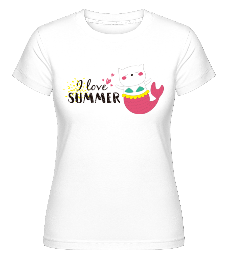 I Love Summer Cat Fish ·  T-shirt Shirtinator femme
