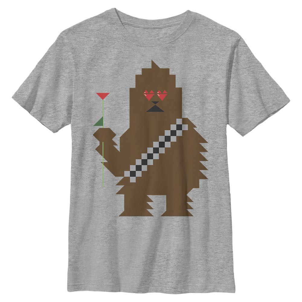 Star Wars - Chewbacca Wookie Love - Valentine's Day - Enfant T-shirt - Gris chiné - Devant