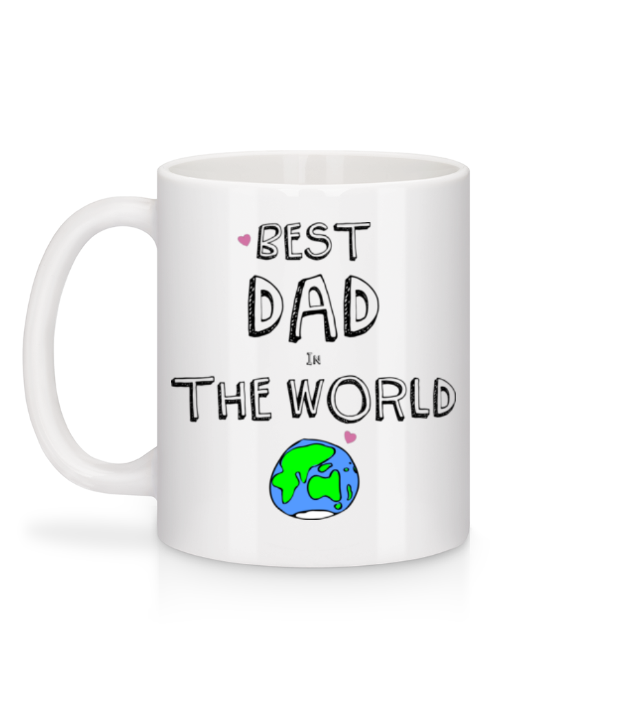 Best Dad In The World - Mug en céramique blanc - Blanc - Derrière