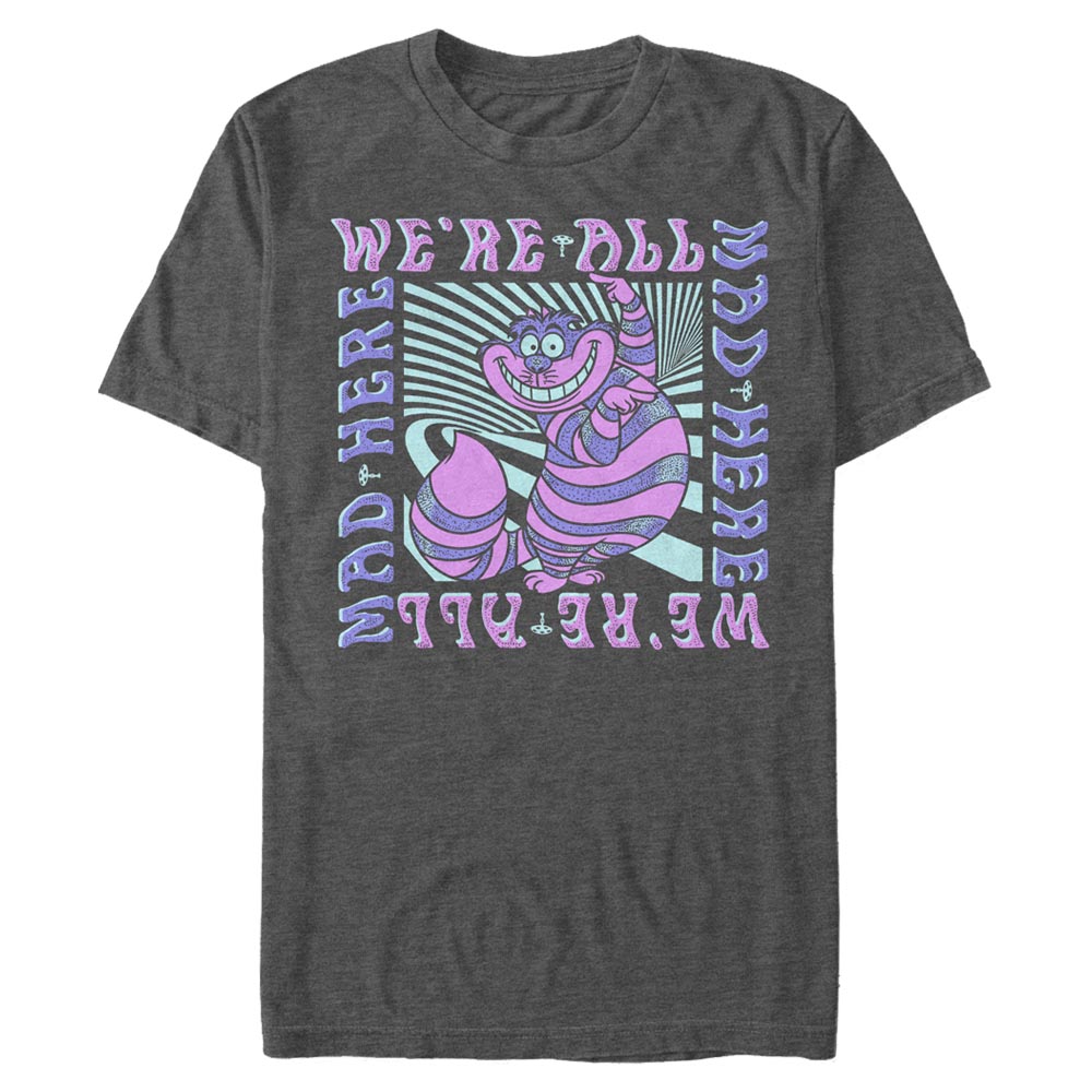 Disney Classics - Alice aux pays des merveilles - Chat de Cheshire Mad Here Trip - Homme T-shirt