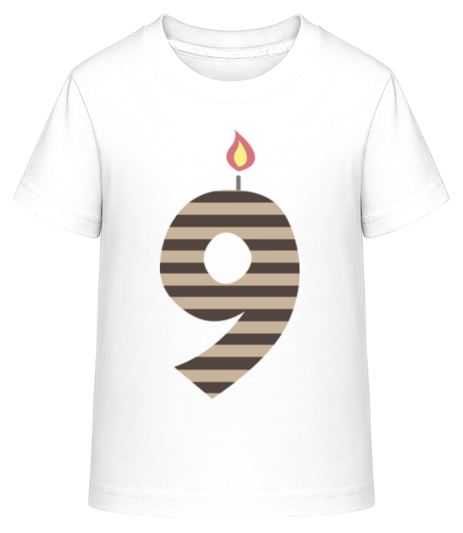 Aperçu: Bougie D'Anniversaire - T-shirt shirtinator Enfant - Blanc - Devant