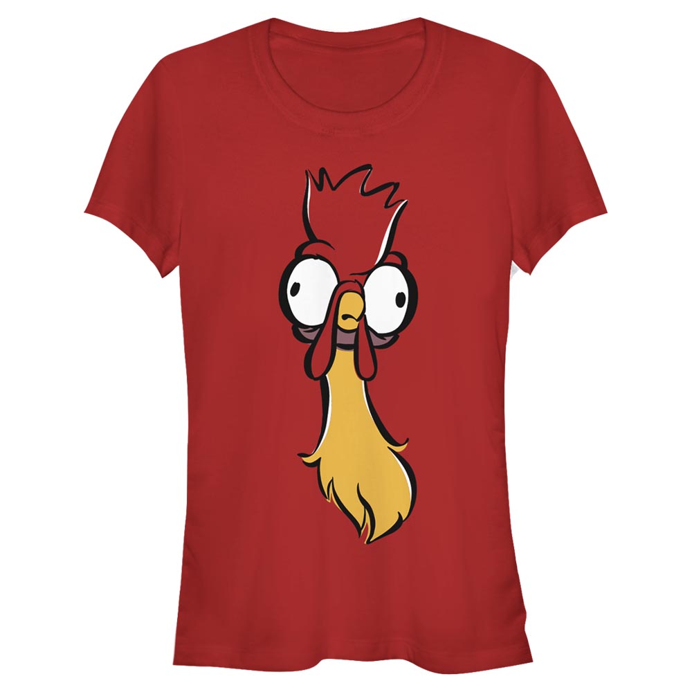 Aperçu: Disney - Vaiana : La Légende du bout du monde - Hei Hei Big Face - Femme T-shirt - Rouge - Devant