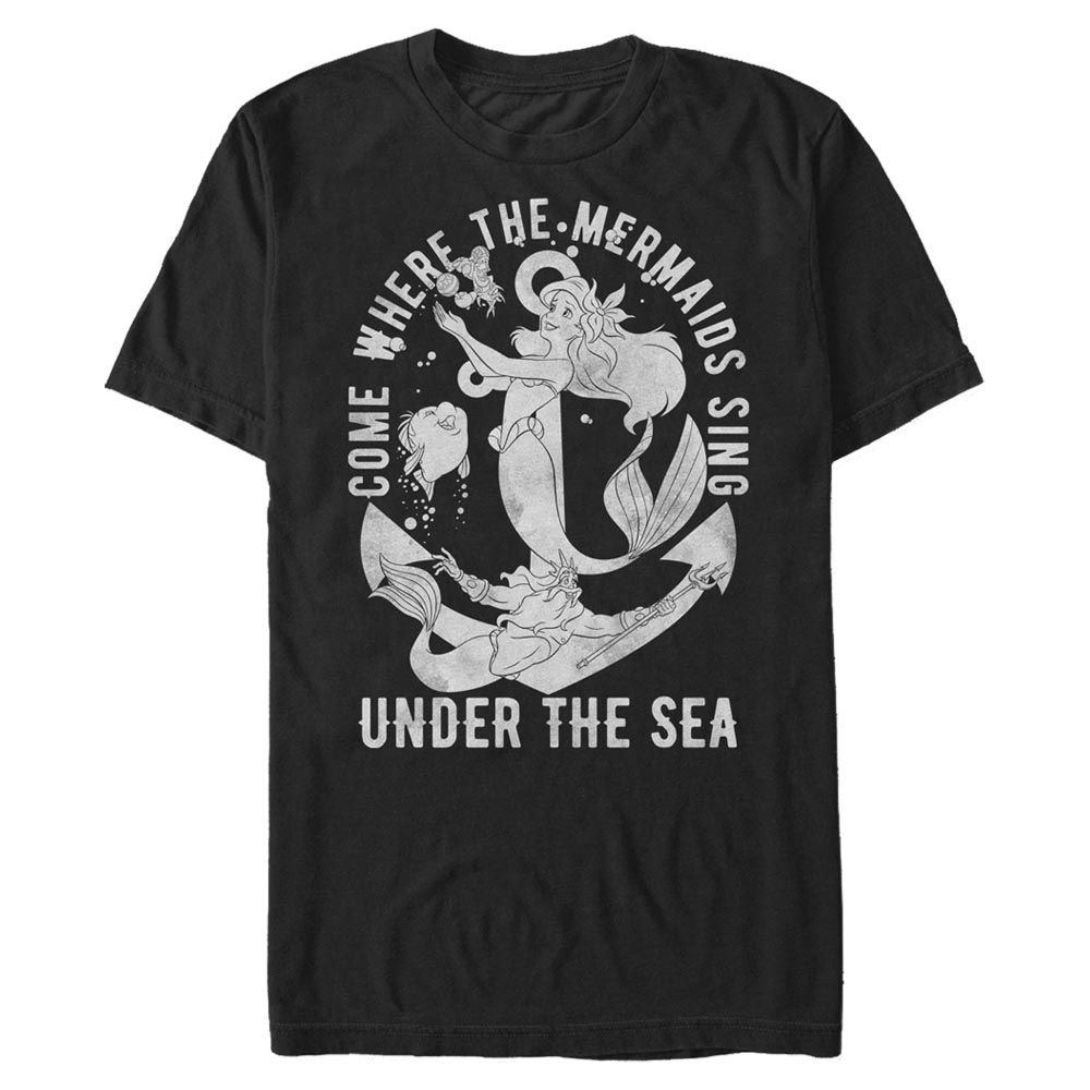 Disney - Ariel La Petite Sirène - Photo de groupe Hip Mer - Homme T-shirt