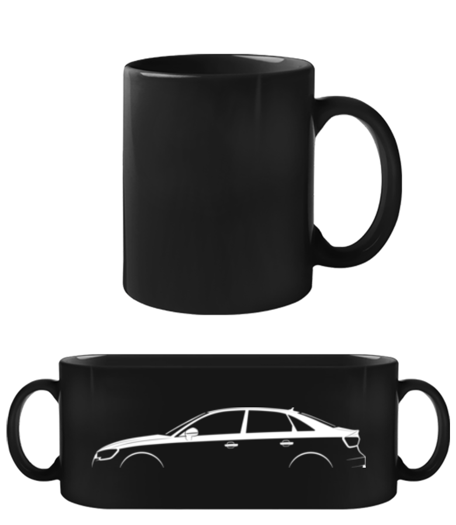 'Audi A3 Sedan (8V)' Silhouette · Tasse Noire
