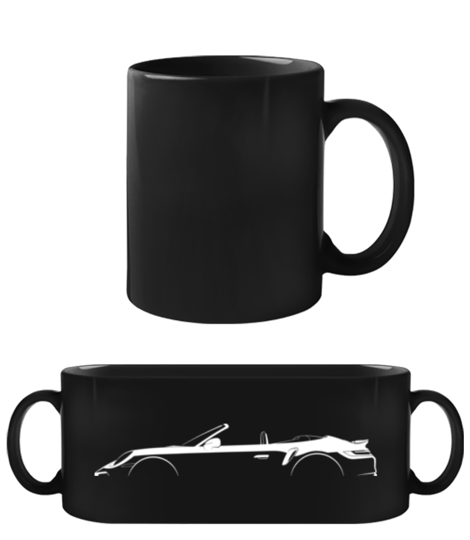 'Porsche 911 Tur. S 992' Silhouette · Tasse Noire