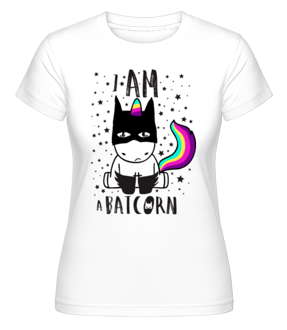 Aperçu: I Am A Batcorn -  T-shirt Shirtinator femme - Blanc - Devant