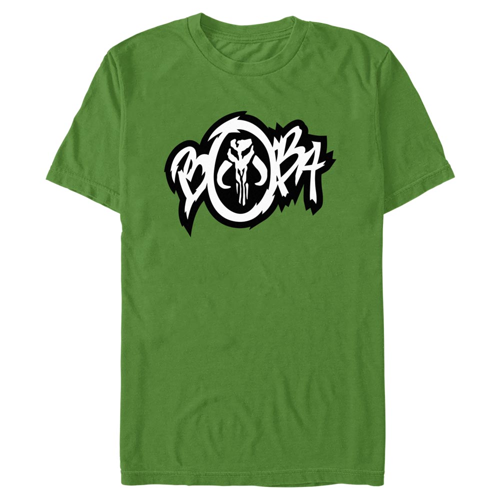 Aperçu: Star Wars - Book of Boba Fett - Boba Fett Boba Mando Skull - Homme T-shirt - Vert irlandais - Devant