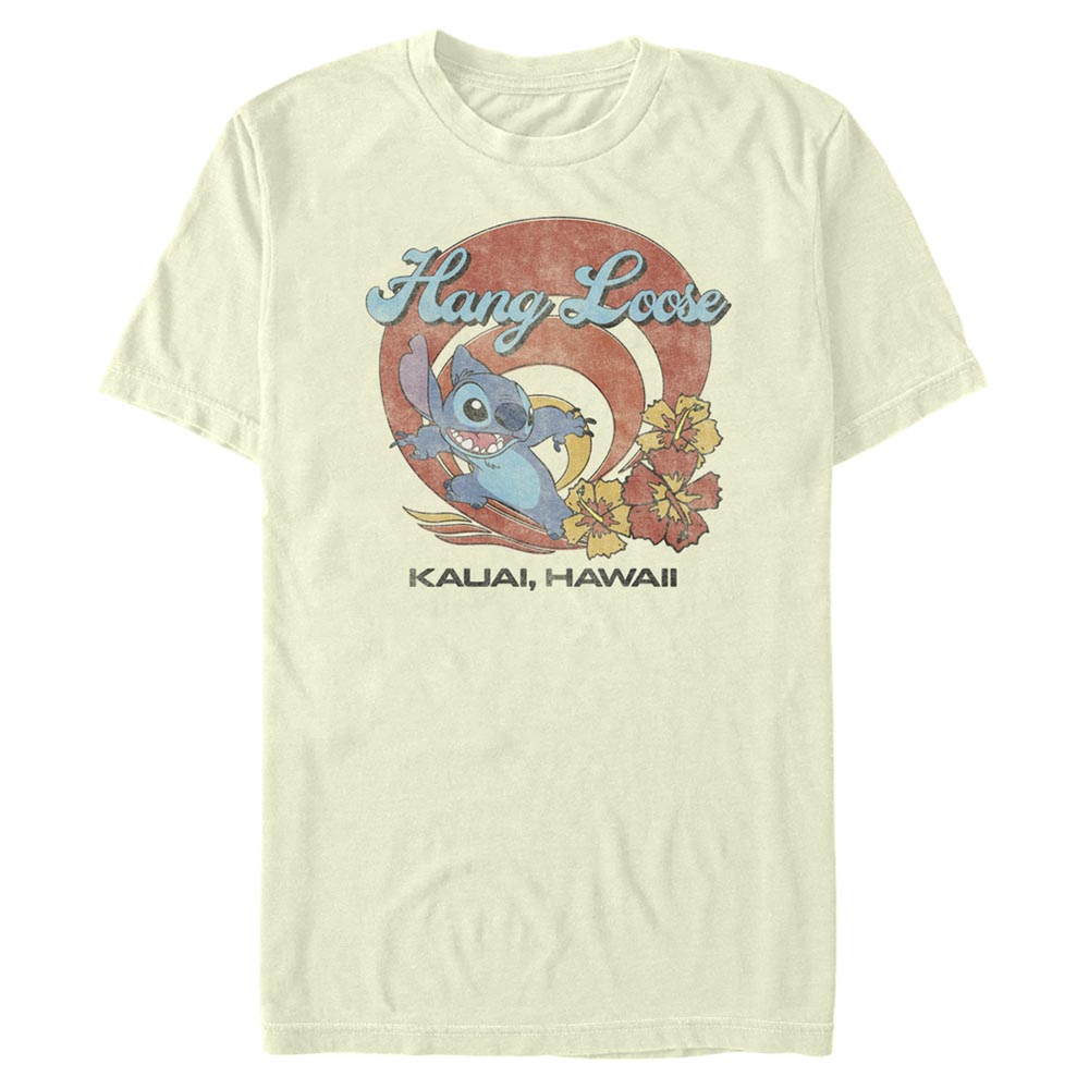 Aperçu: Disney - Lilo & Stitch - Stitch Kauai - Homme T-shirt - Crème - Devant