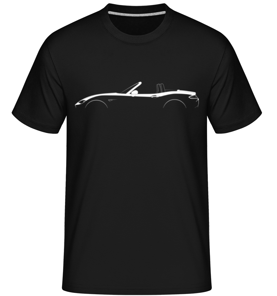 Aperçu: 'Mazda MX-5 Miata ND' Silhouette -  T-Shirt Shirtinator homme - Noir - Devant