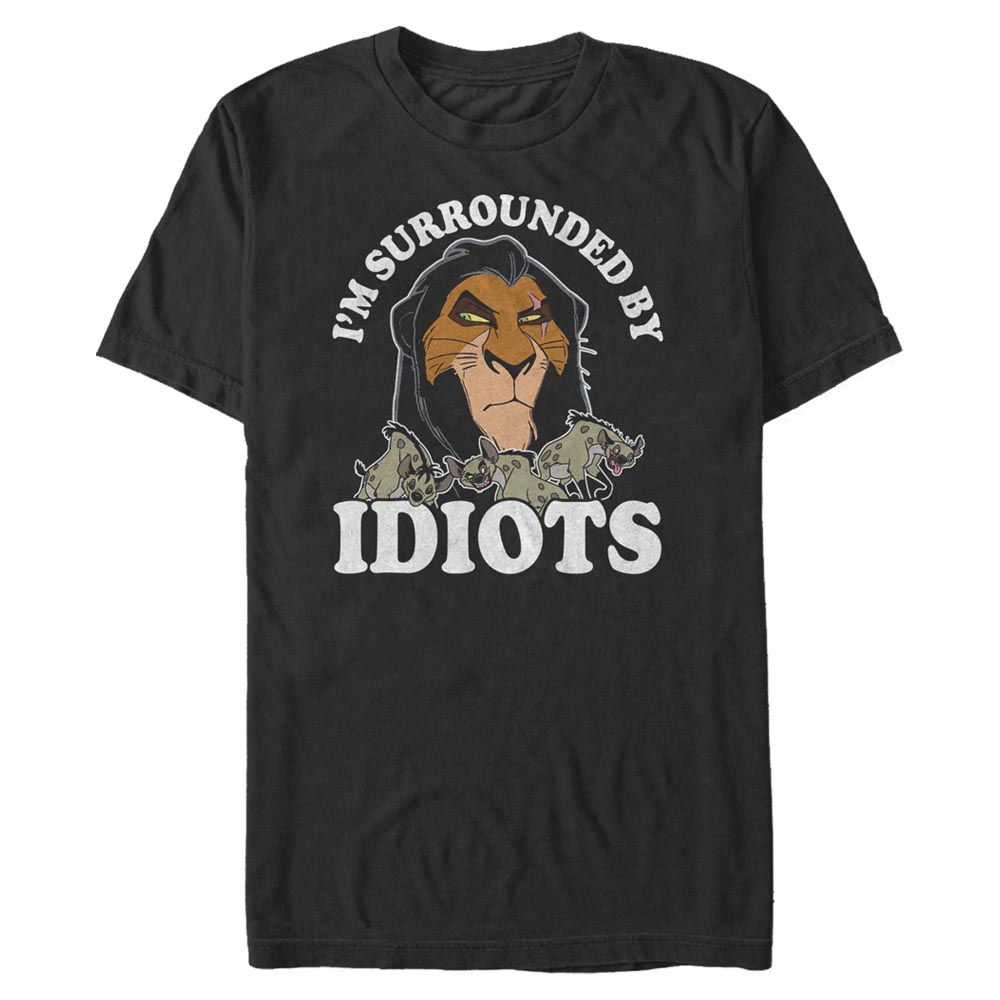 Aperçu: Disney - Le Roi lion - Scar & Hyeny Idiots - Homme T-shirt - Noir - Devant