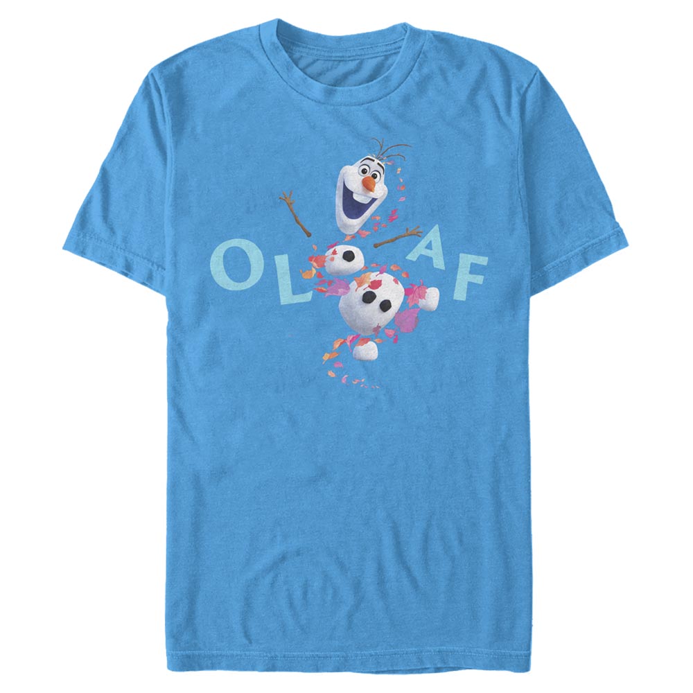 Aperçu: Disney - La Reine des neiges - Olaf Loves Fall - Homme T-shirt - Azur - Devant