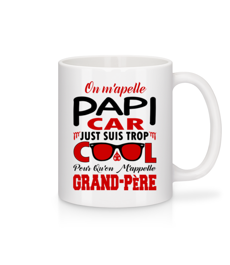 Papi Cool · Mug en céramique blanc