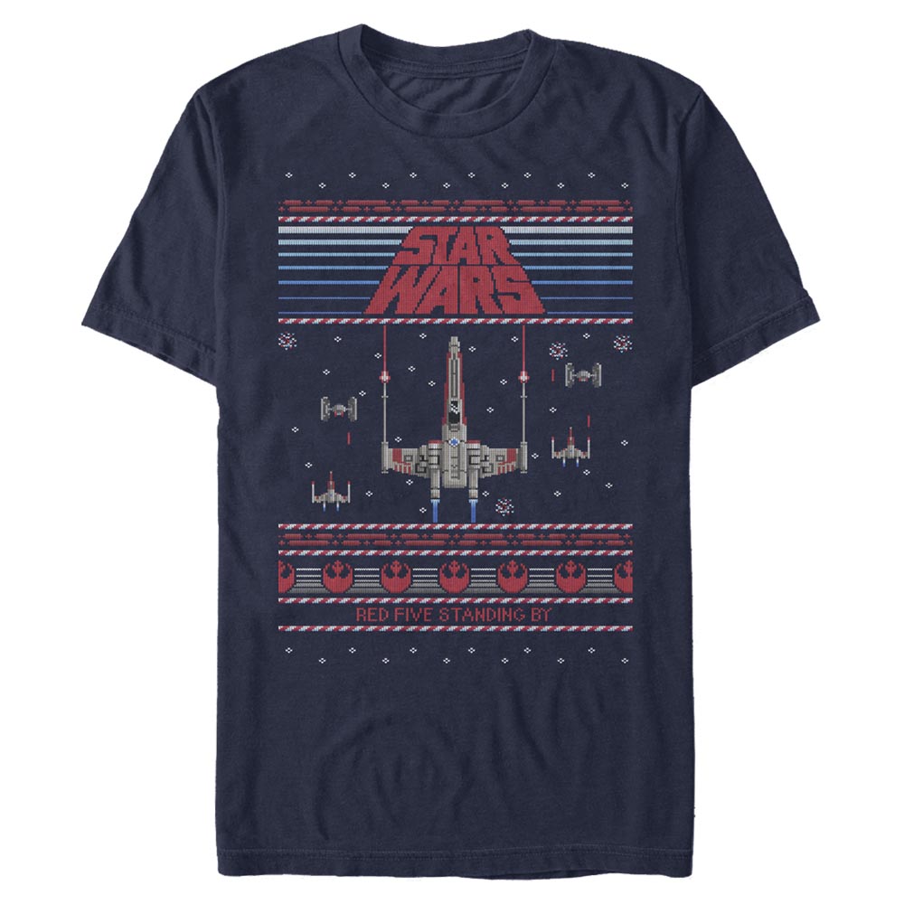 Star Wars - X-Wing Red Five Standing Too - Christmas - Homme T-shirt