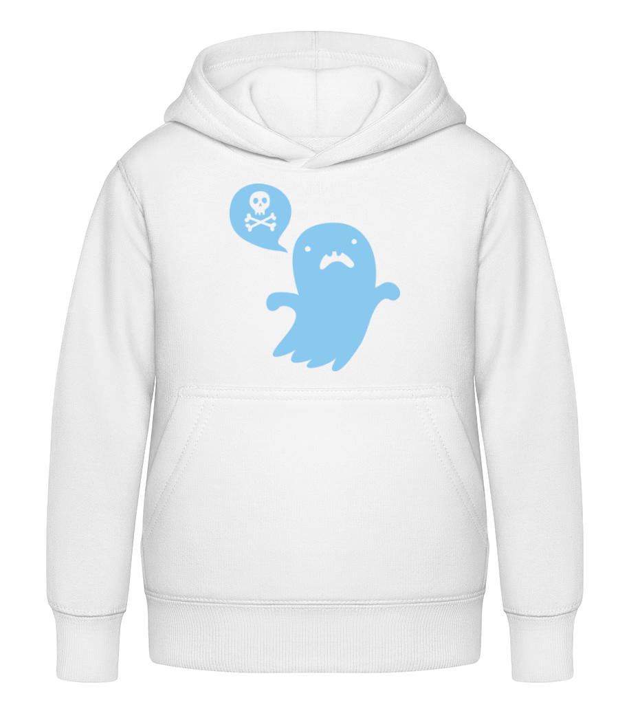 Esprit Fou - Sweat à capuche Enfant - Blanc - Devant