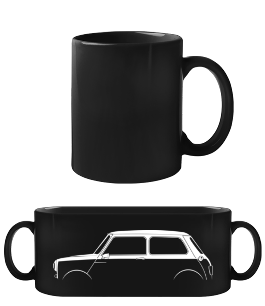 'Mini Cooper Mk I' Silhouette · Tasse Noire