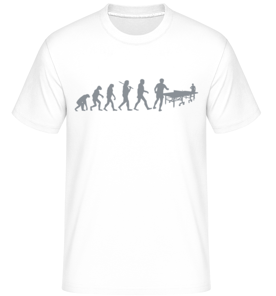 Aperçu: Évolution De Ping Pong -  T-Shirt Shirtinator homme - Blanc - Devant