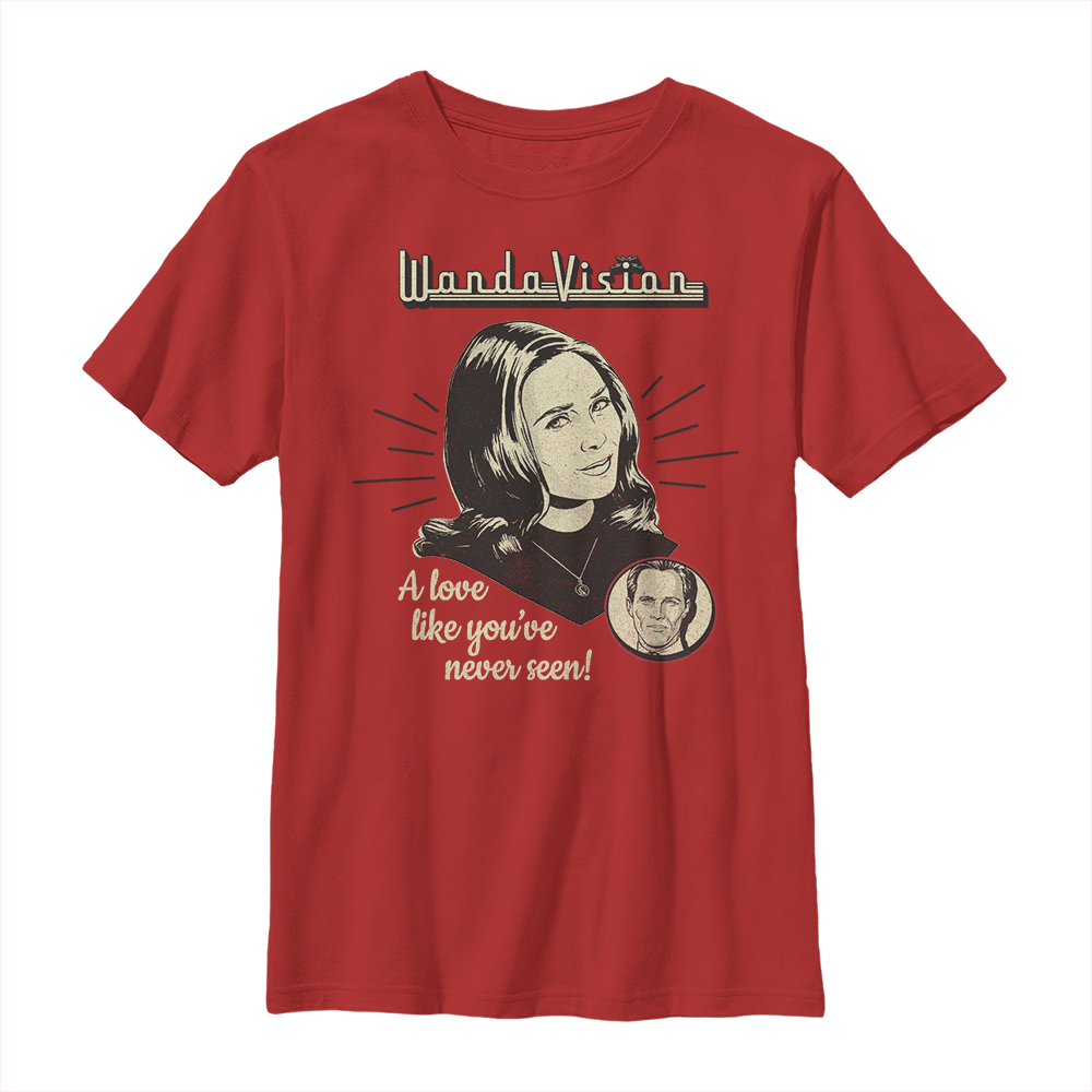 Marvel - WandaVision - La Sorcière rouge Wanda Vision Love - Enfant T-shirt