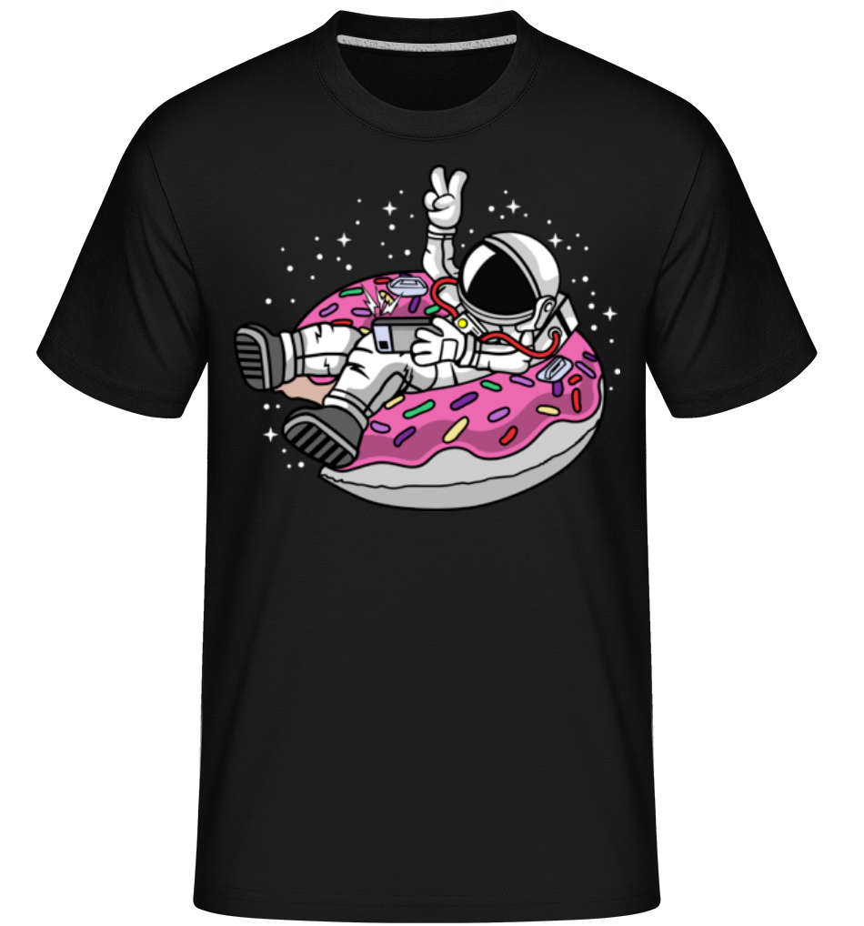 Aperçu: Astronout Vacation -  T-Shirt Shirtinator homme - Noir - Devant