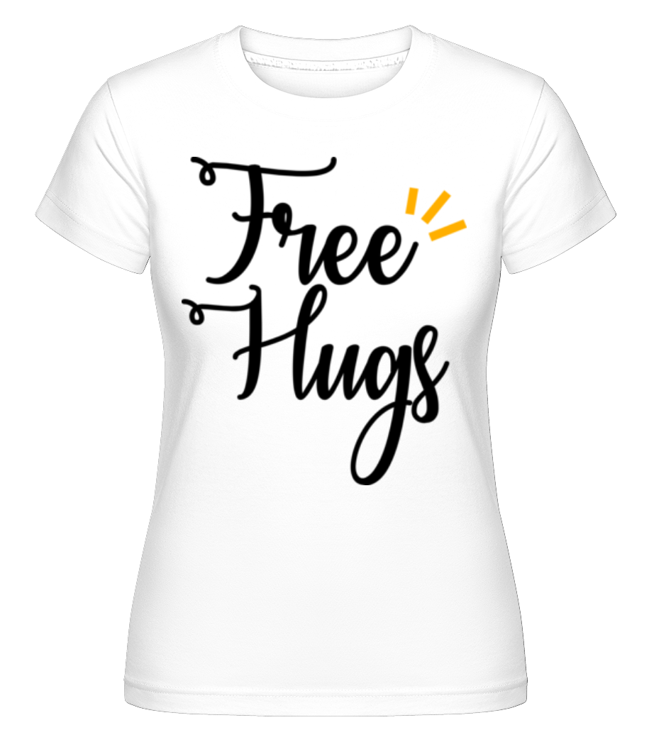 Aperçu: Free Hugs -  T-shirt Shirtinator femme - Blanc - Devant
