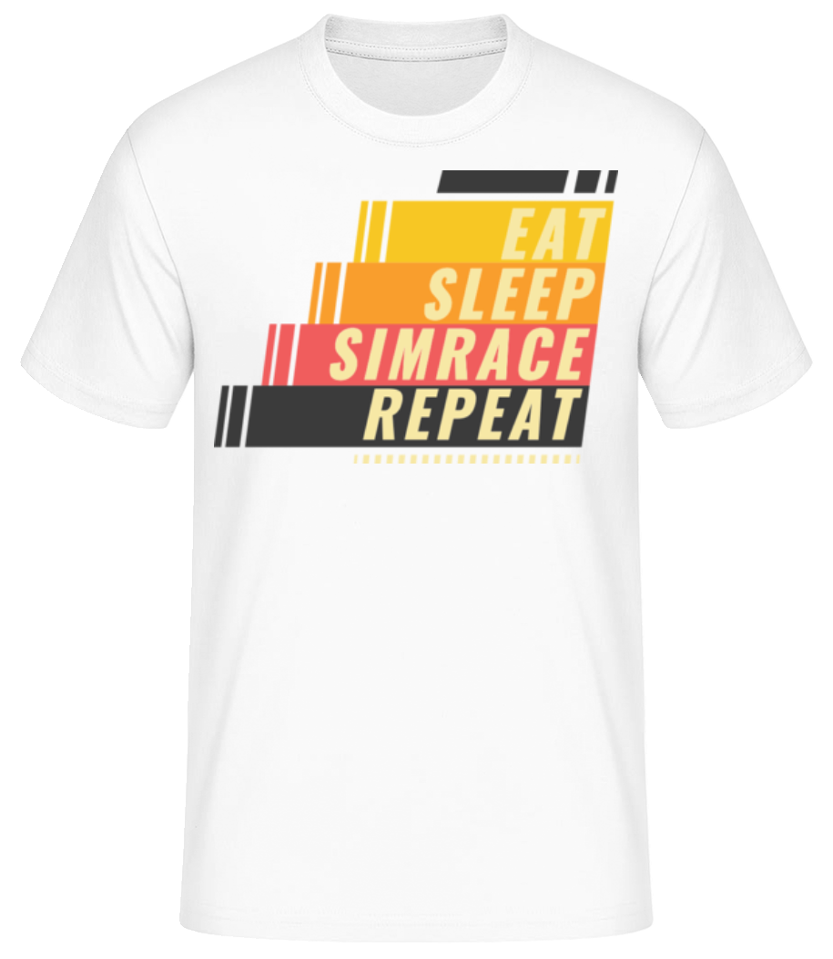 Eat Sleep Simrace Repeat · T-shirt standard Homme