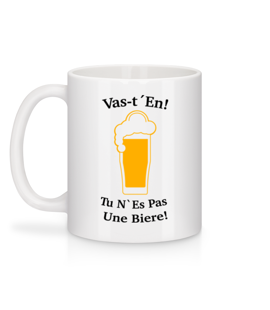 Vas-t'En! - Mug en céramique blanc - Blanc - Derrière