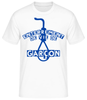 Enterrement De Vie De Garçon - T-shirt standard Homme - Blanc - Devant