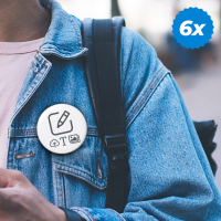 Buttons groß - Weiß