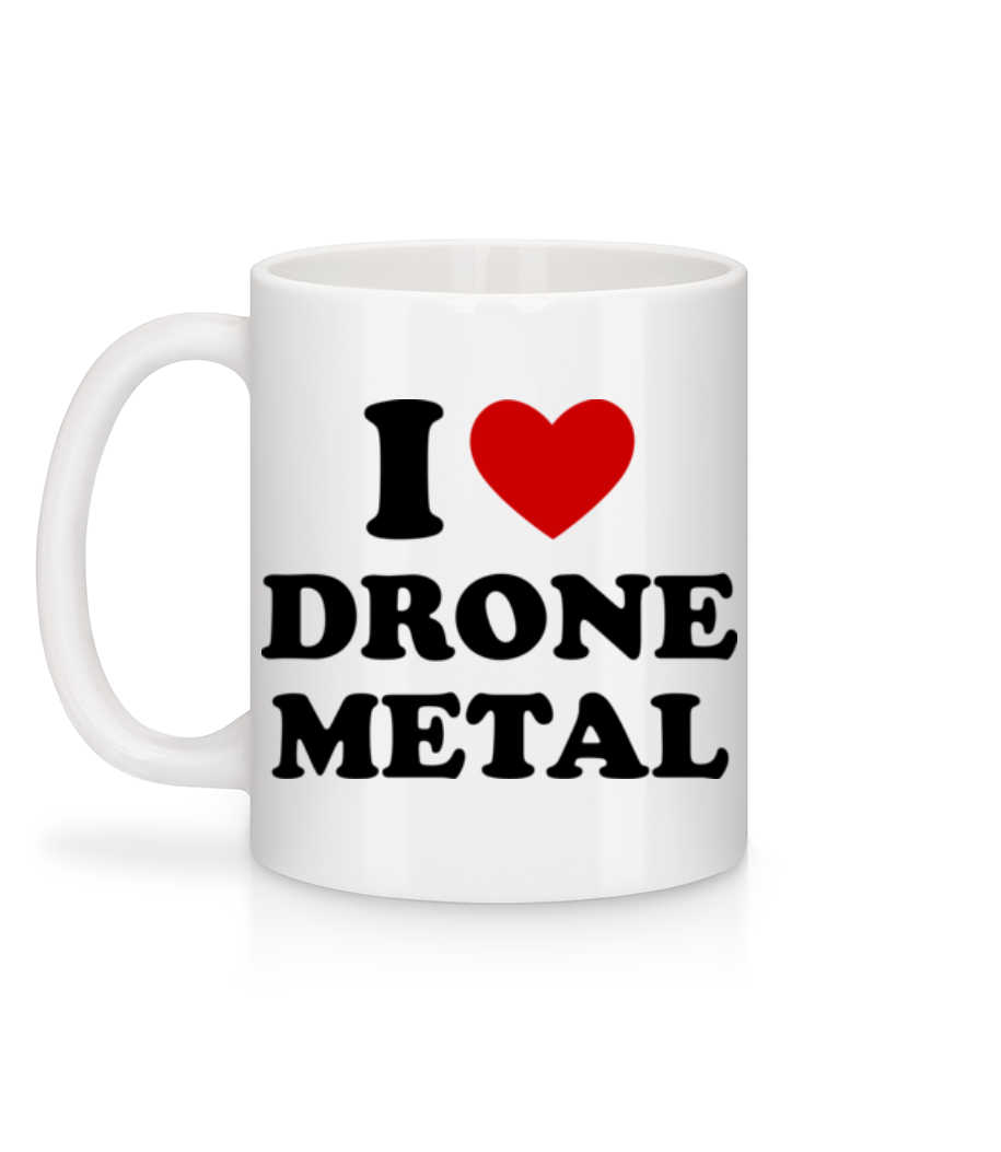 Aperçu: I Love Drone Metal - Mug en céramique blanc - Blanc - Derrière