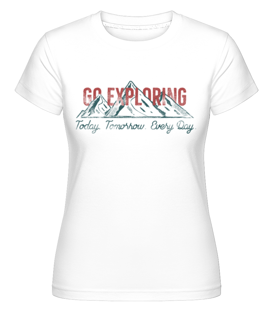Go Exploring Mountains ·  T-shirt Shirtinator femme