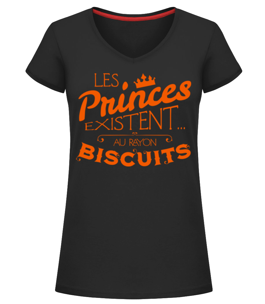Les Princes Existent · T-shirt col en V Femme