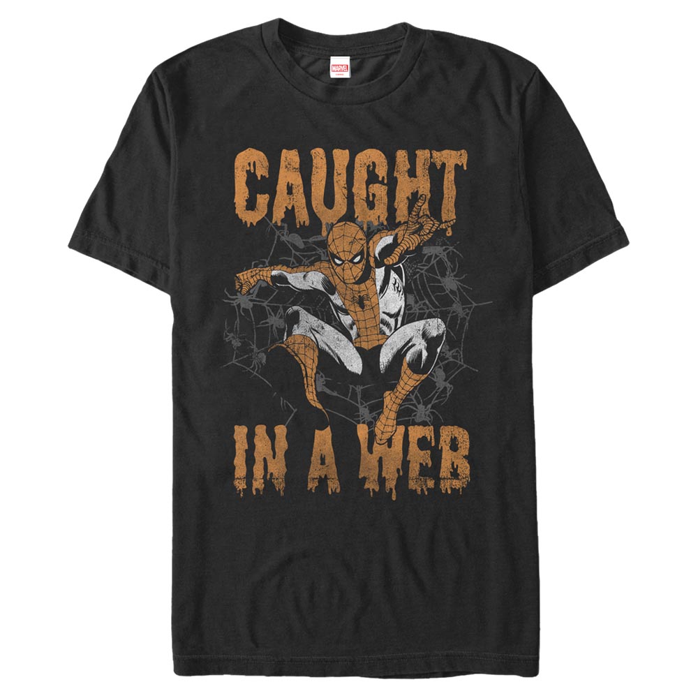 Marvel - Spider-Man - Spider-Man Caught - Halloween - Homme T-shirt