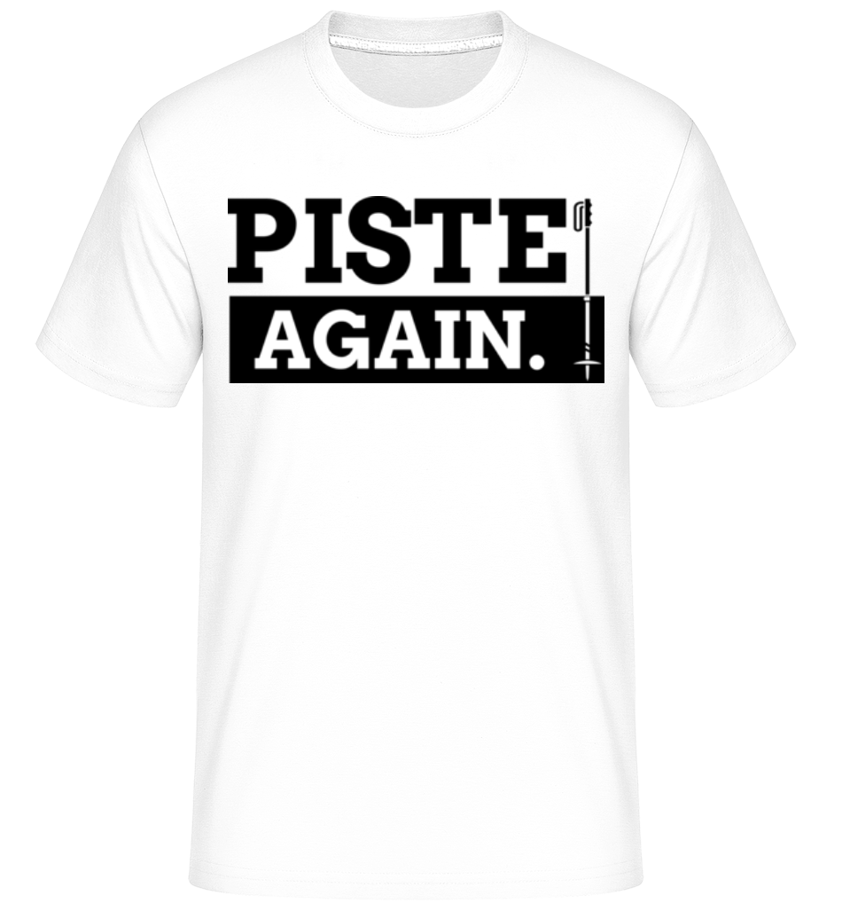Aperçu: Piste Again -  T-Shirt Shirtinator homme - Blanc - Devant