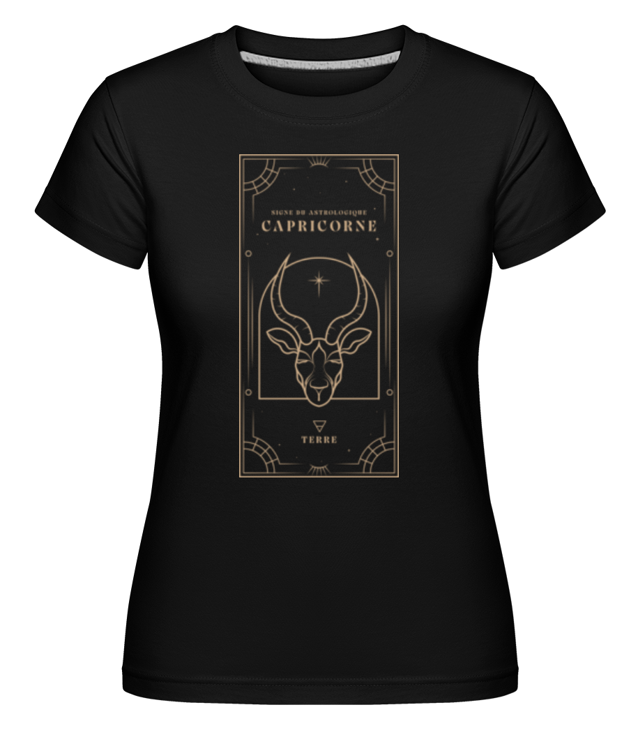 Art Déco Signe Astrologique Capricorne ·  T-shirt Shirtinator femme