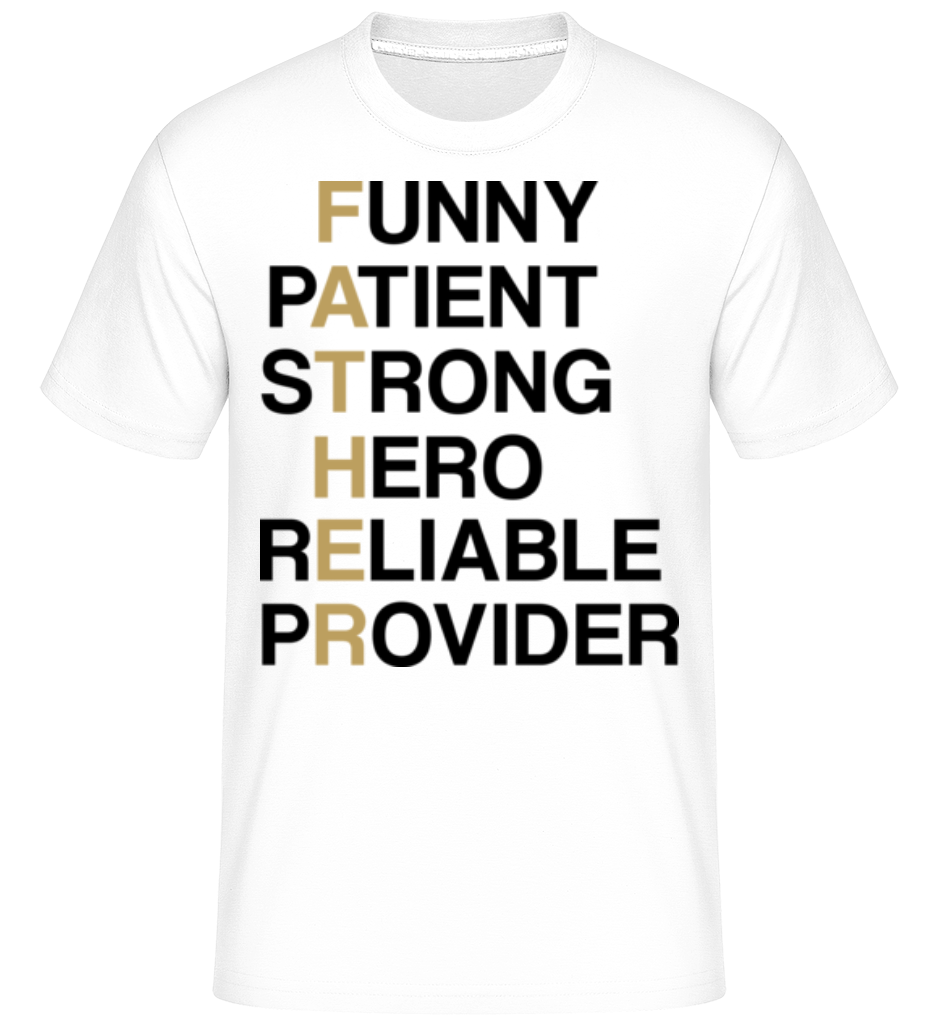 Aperçu: FATHER - Definition -  T-Shirt Shirtinator homme - Blanc - Devant