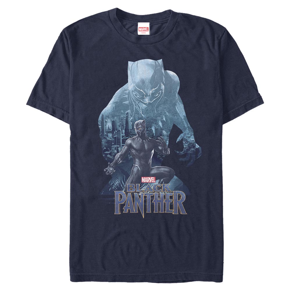 Marvel - Avengers - Black Panther Blue Panther - Homme T-shirt