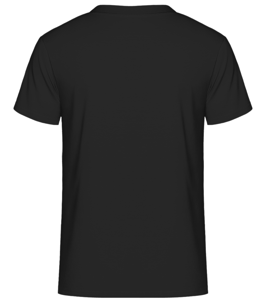 Aperçu: T-shirt col en V Homme - Noir - Derrière
