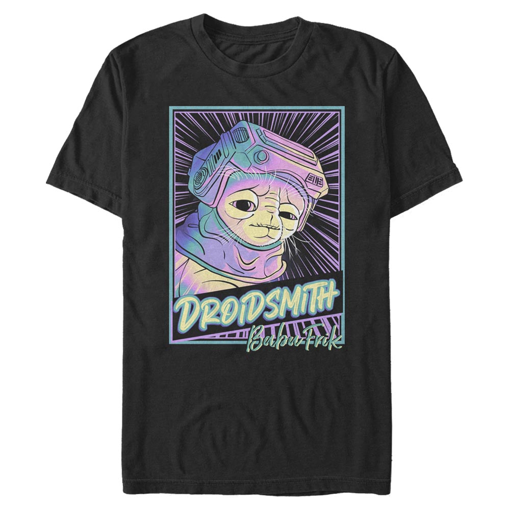 Aperçu: Star Wars - L'Ascension de Skywalker - Babu Frik Babu Posterish - Homme T-shirt - Noir - Devant