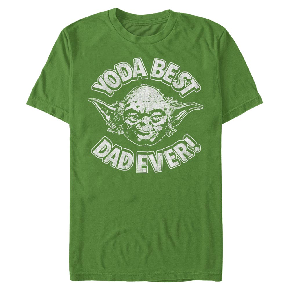 Aperçu: Star Wars - Yoda Best - Father's Day - Homme T-shirt - Vert irlandais - Devant