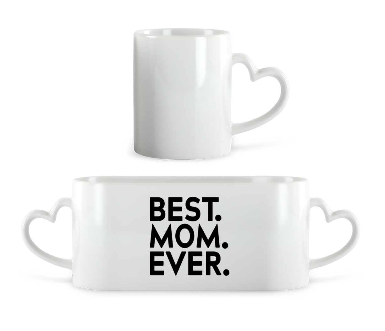 Best Mom Ever · Tasse en forme de coeur