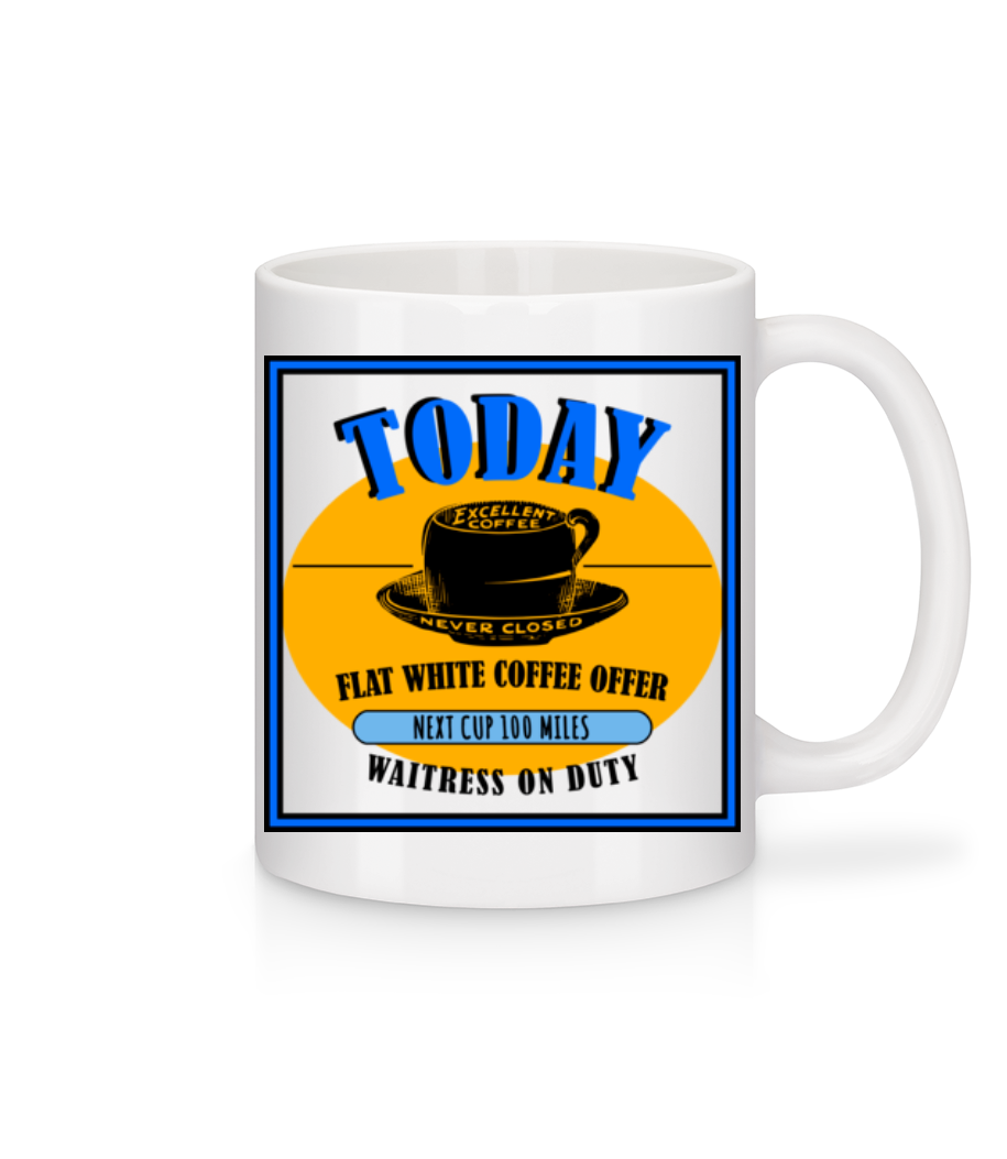 Flat White Coffee Offer · Mug en céramique blanc