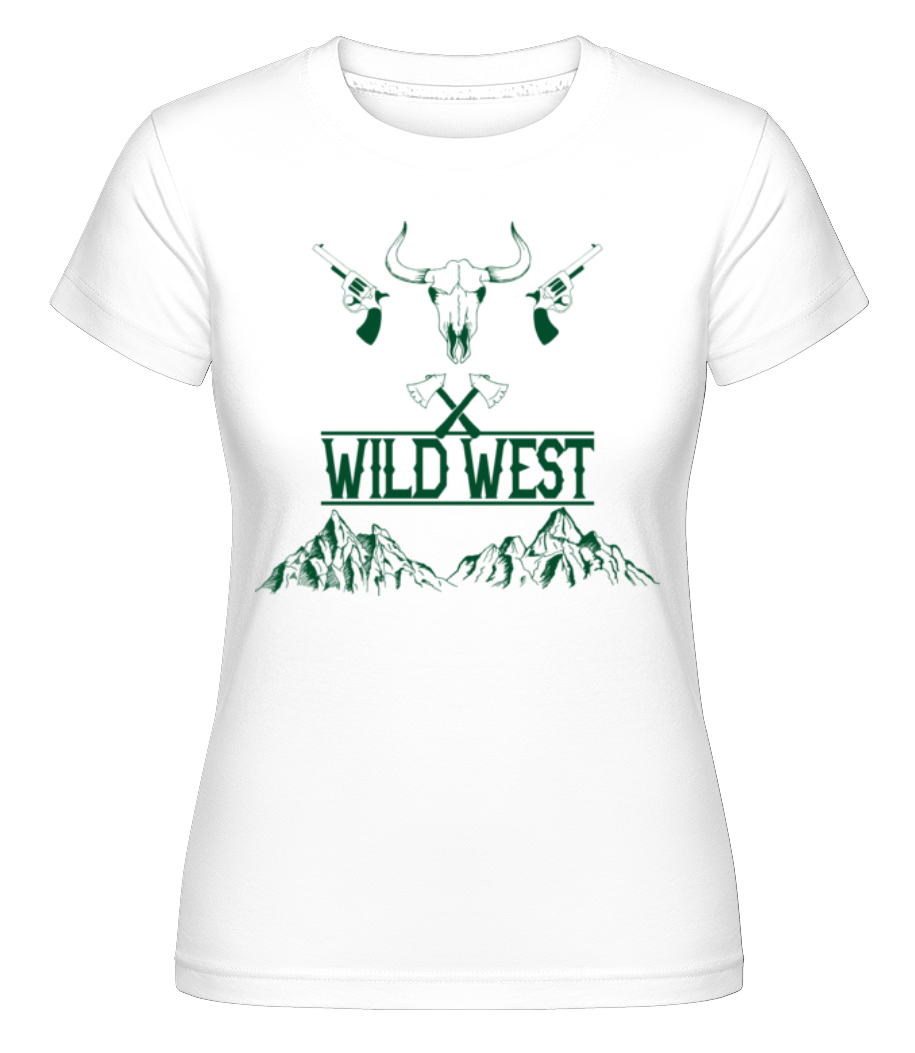 Aperçu: Wild West Icon Green -  T-shirt Shirtinator femme - Blanc - Devant