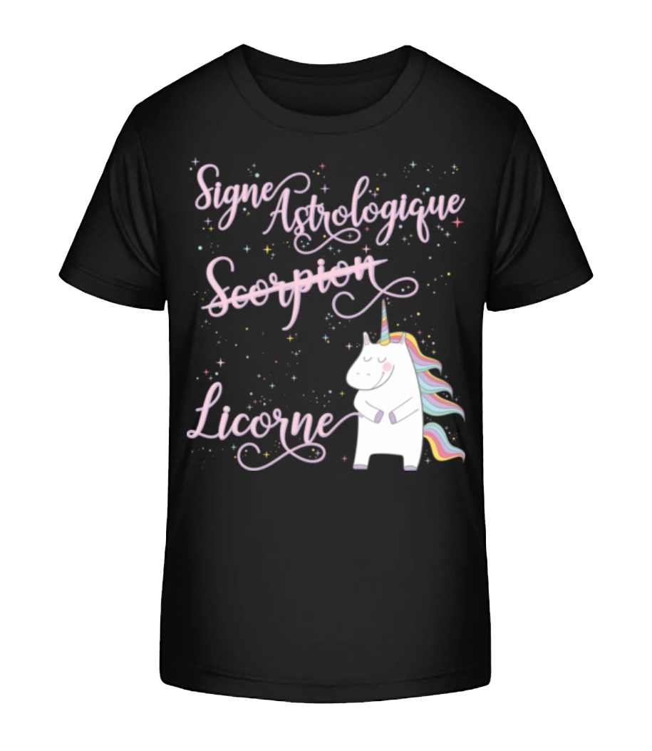 Signe Astrologique Licorne Scorpion · T-shirt bio Enfant Stanley Stella 2.0