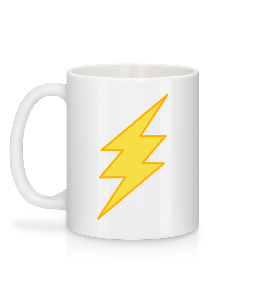 Aperçu: Flash Icon - Mug en céramique blanc - Blanc - Derrière