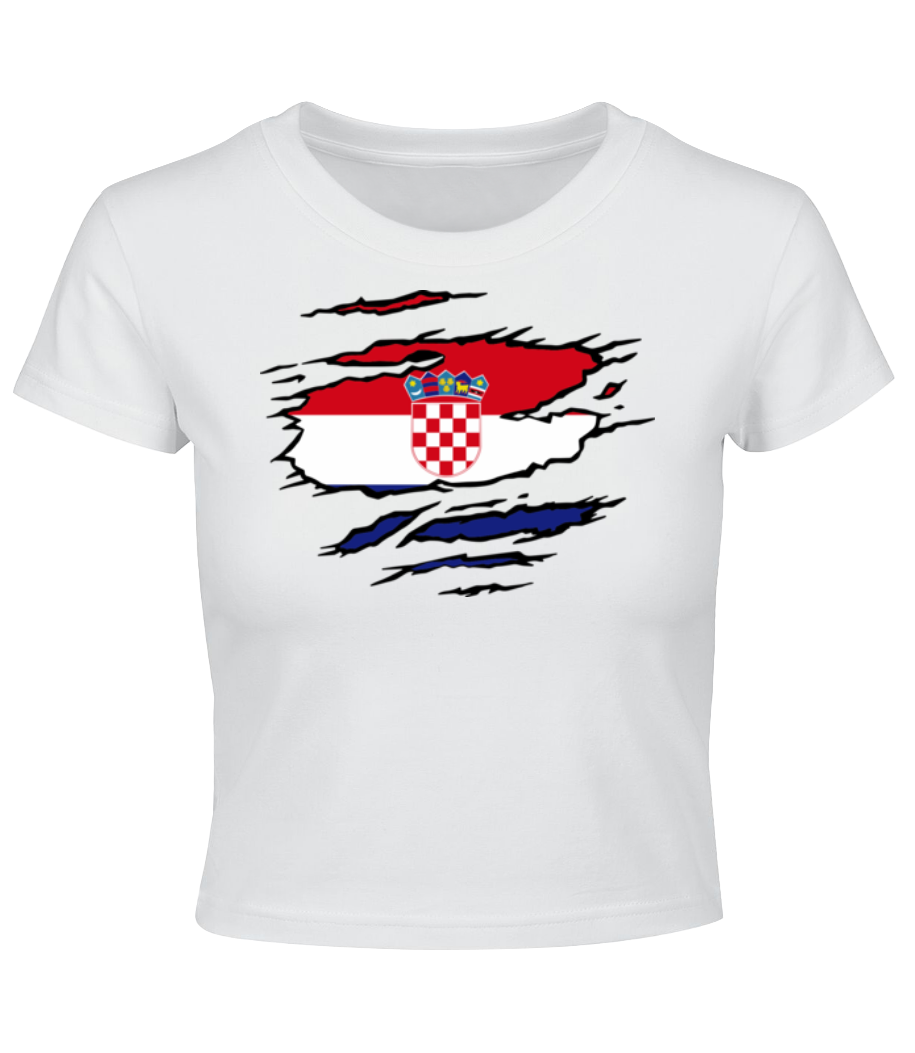Drapeau mûré Croatie · Crop top
