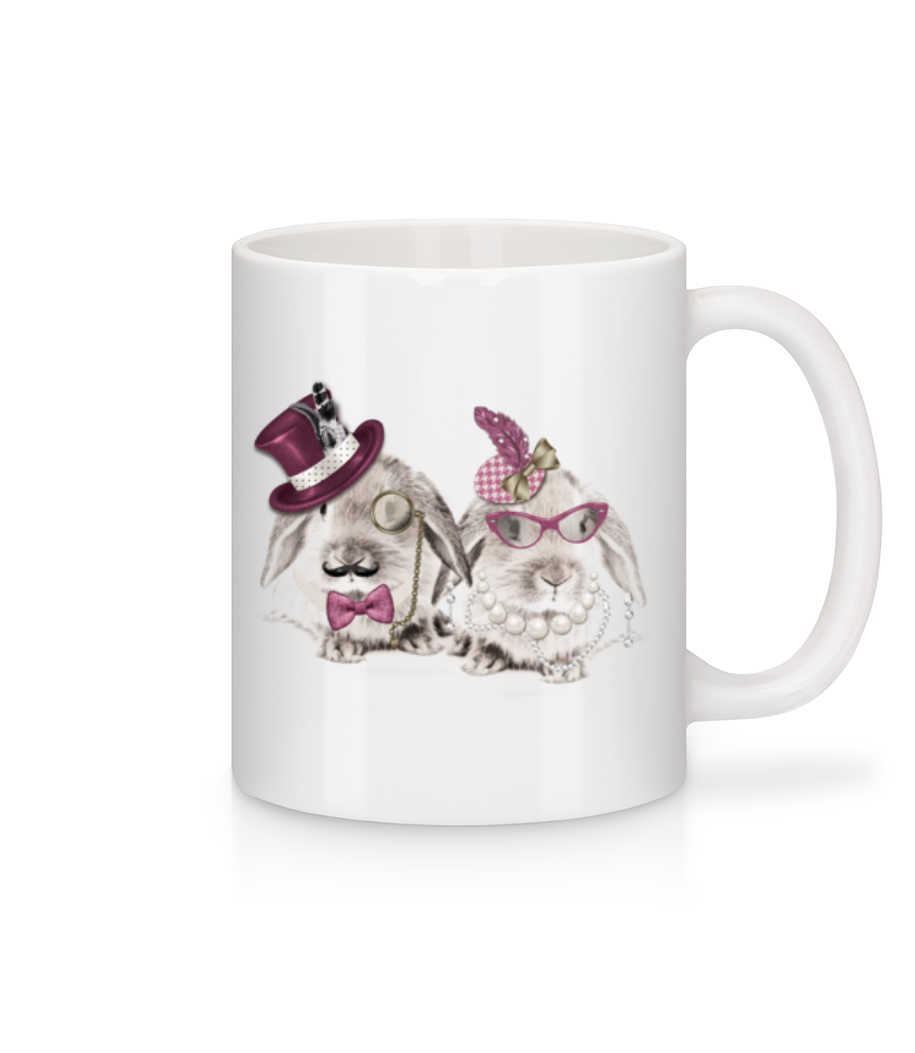 Mr Et Madame Lapin · Mug en céramique blanc